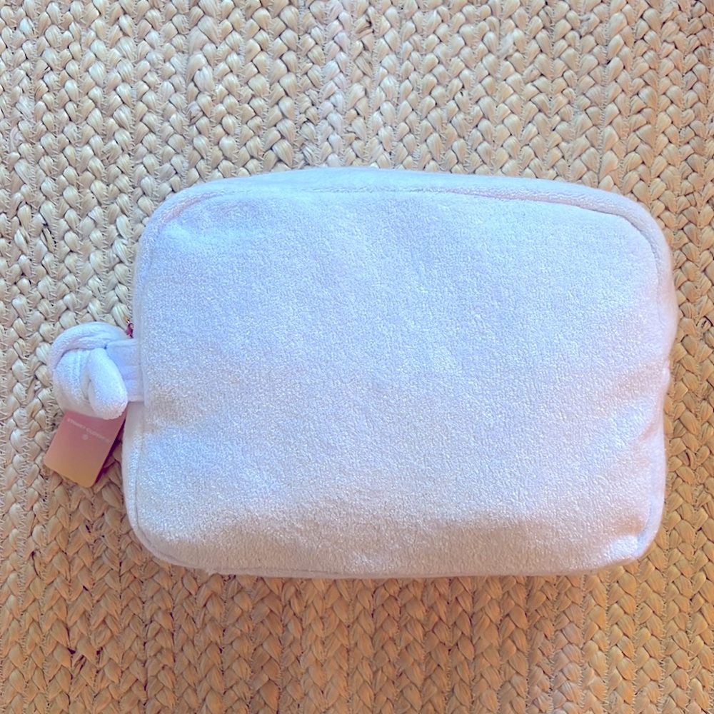 Stoney Clover x Target large white terry cloth pouch.  NWT.